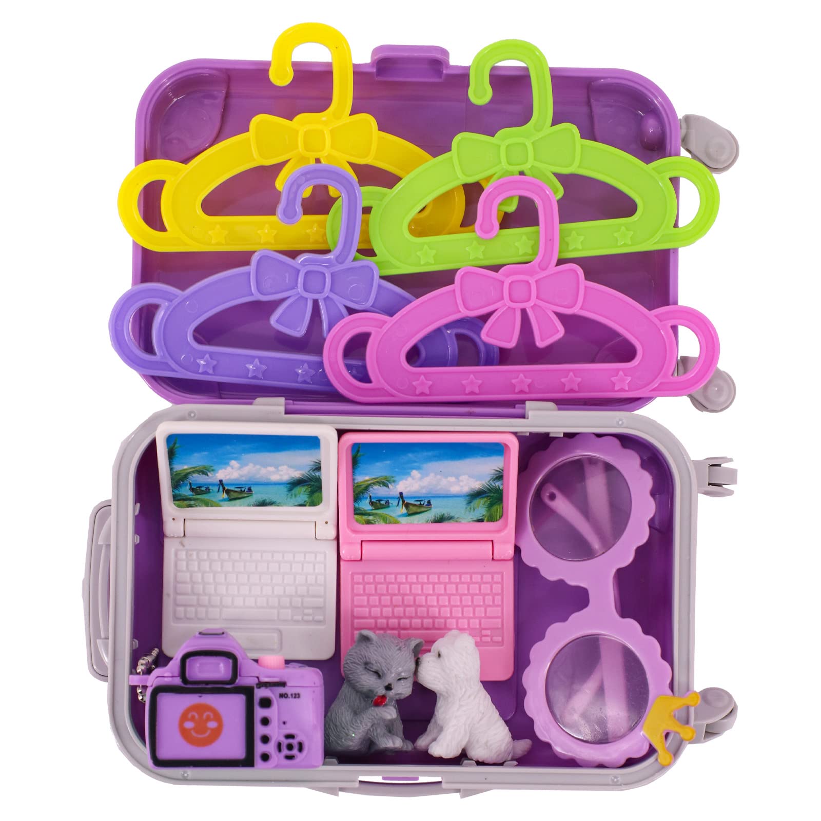 Amazon.com: ZWSISU 13 PCS 18 Inch Doll Travel Set Suitcase Unicorn